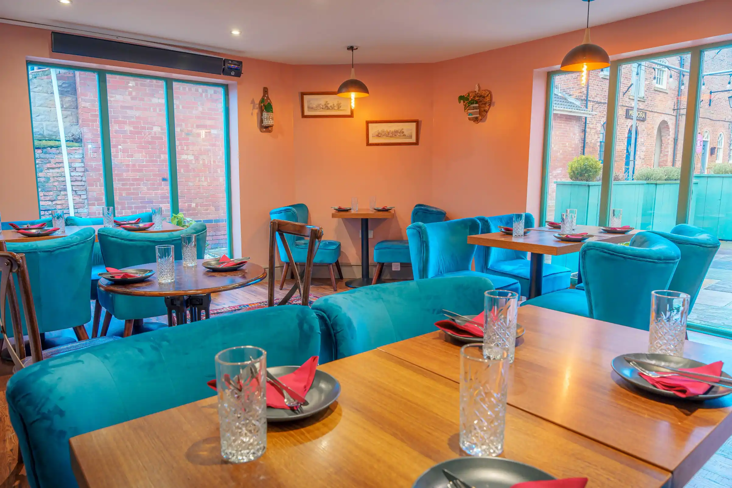 Restaurant's interior on ground floor